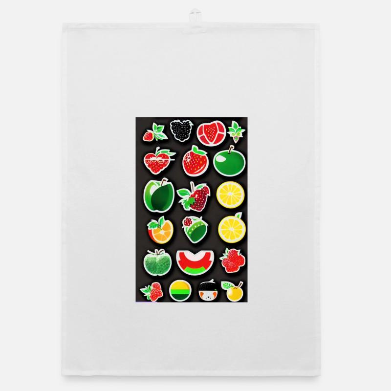 Fruitz Stickers Organic dish towel