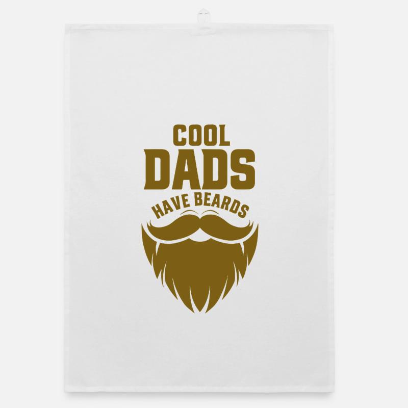 Cool Dads Have Beards Organic dish towel