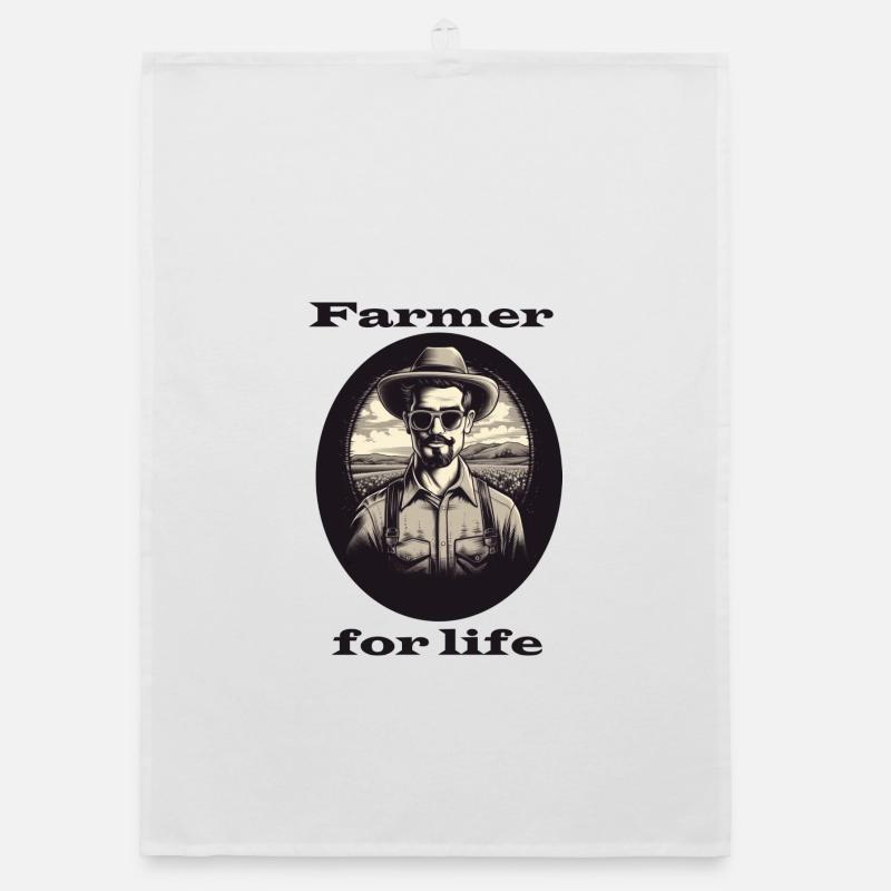 Agriculteur pour la vie Torchon bio
