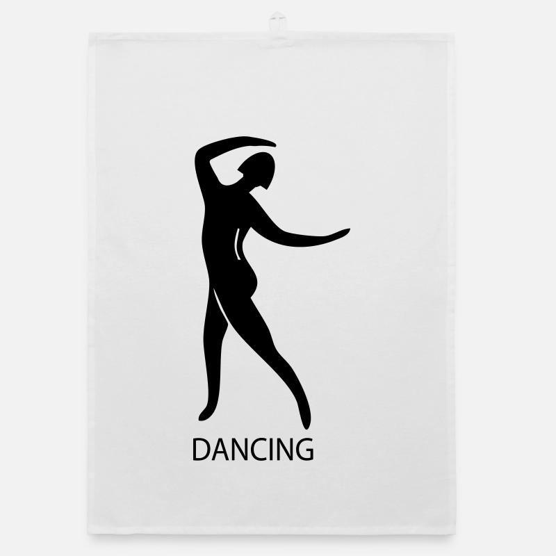 Dancing Organic dish towel