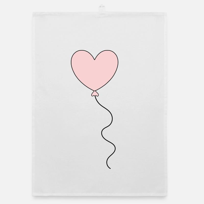 Saint-Valentin Cœur Rose, St.valentin Torchon bio