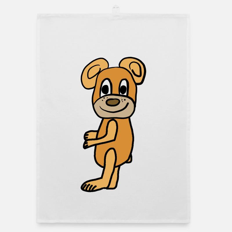 Teddy Teddybär Bär Kinder Kind Organic Geschirrtuch