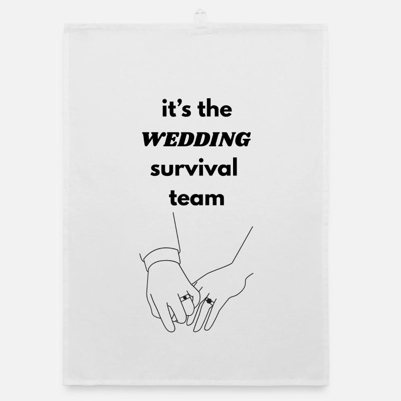 Togetherness Line Art Organic dish towel