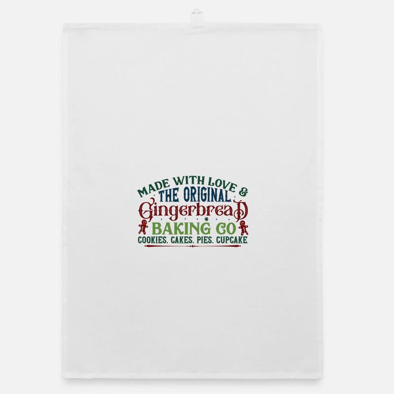 Gingerbread Original Baking Organic dish towel