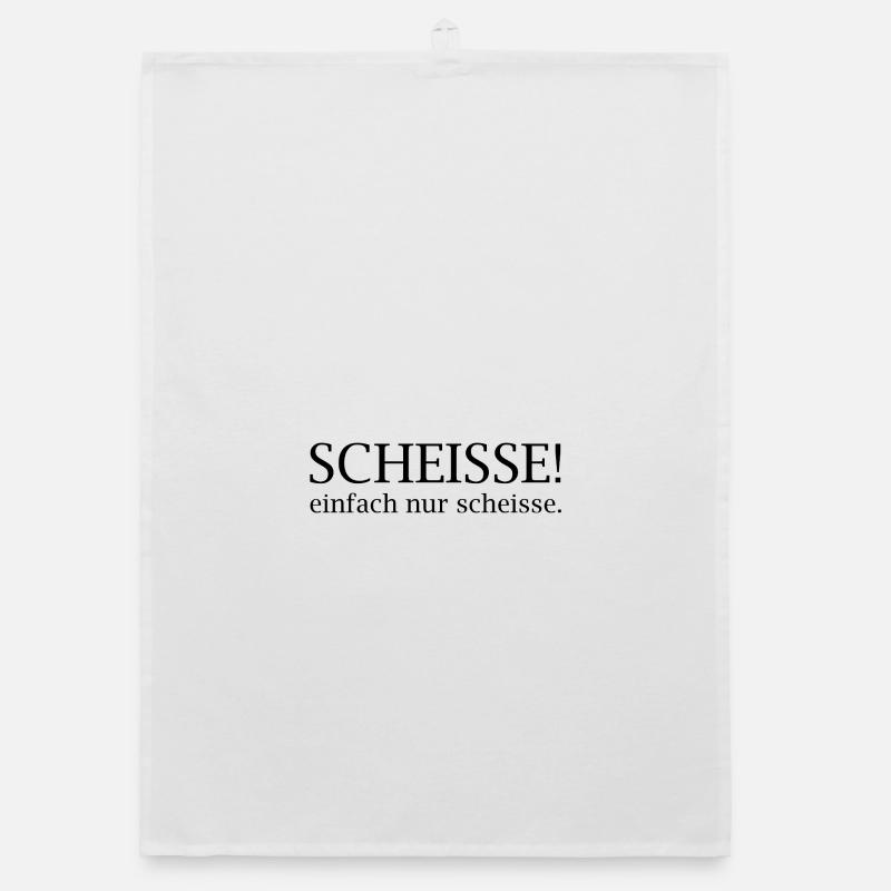 Scheisse! einfach nur scheisse. Organic Geschirrtuch