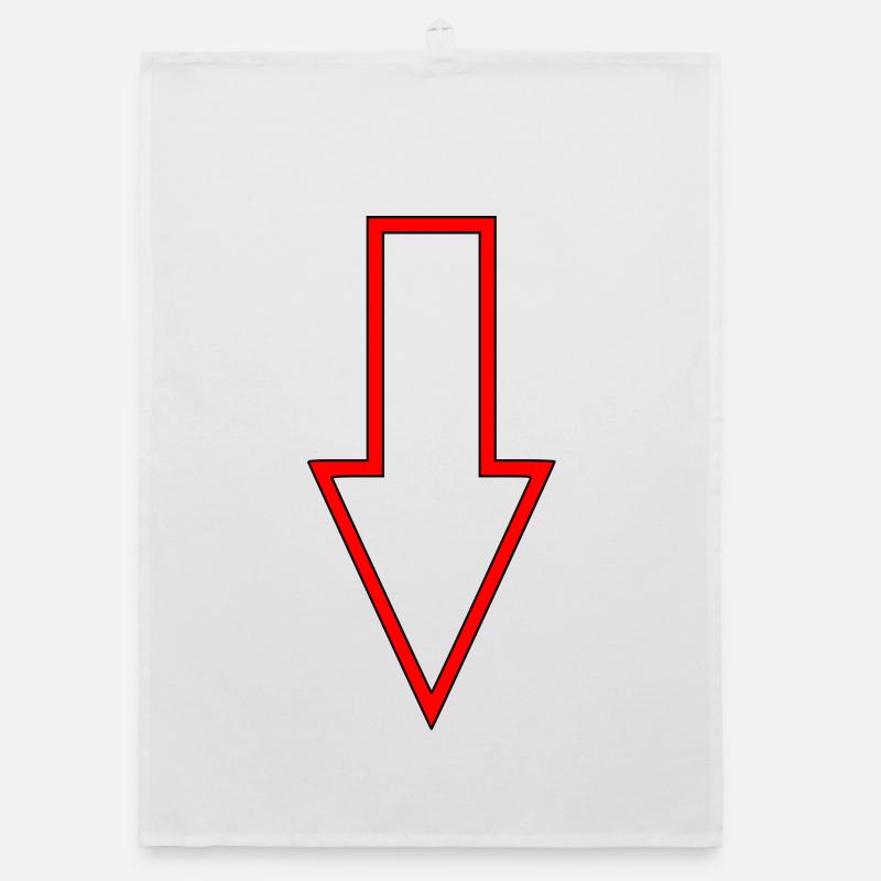 Flèche directionnelle Panneau indicateur Torchon bio