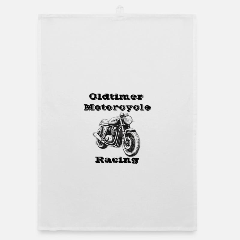 Oldtimer Motorcycle Racing Torchon bio