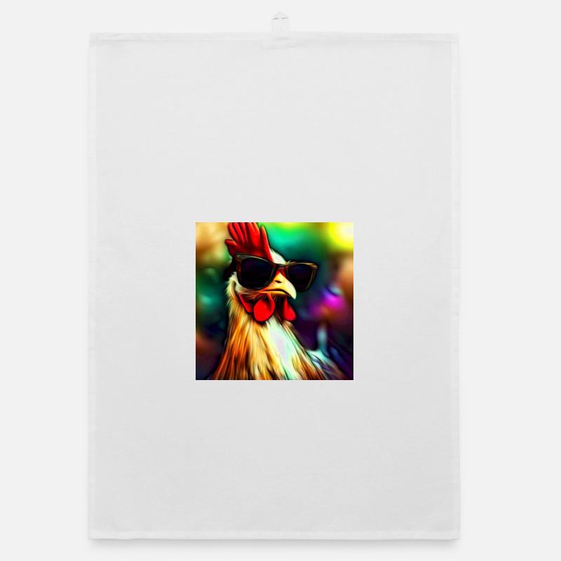 Fancy Chicken III Organic Geschirrtuch