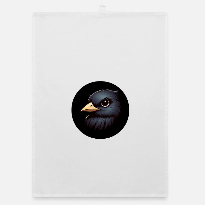 Corbeau dans le style d’animation Torchon bio