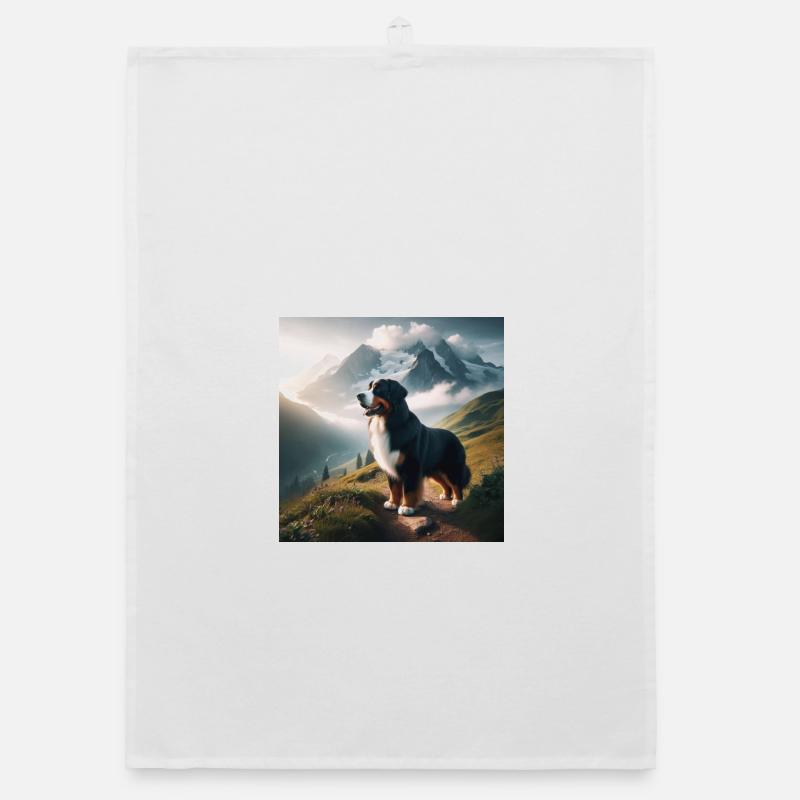 Bernese mountain dog Organic dish towel