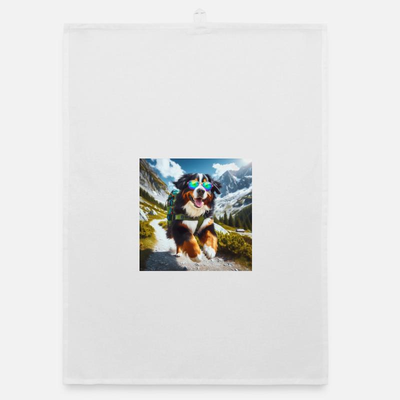 Bernese mountain dog Organic dish towel