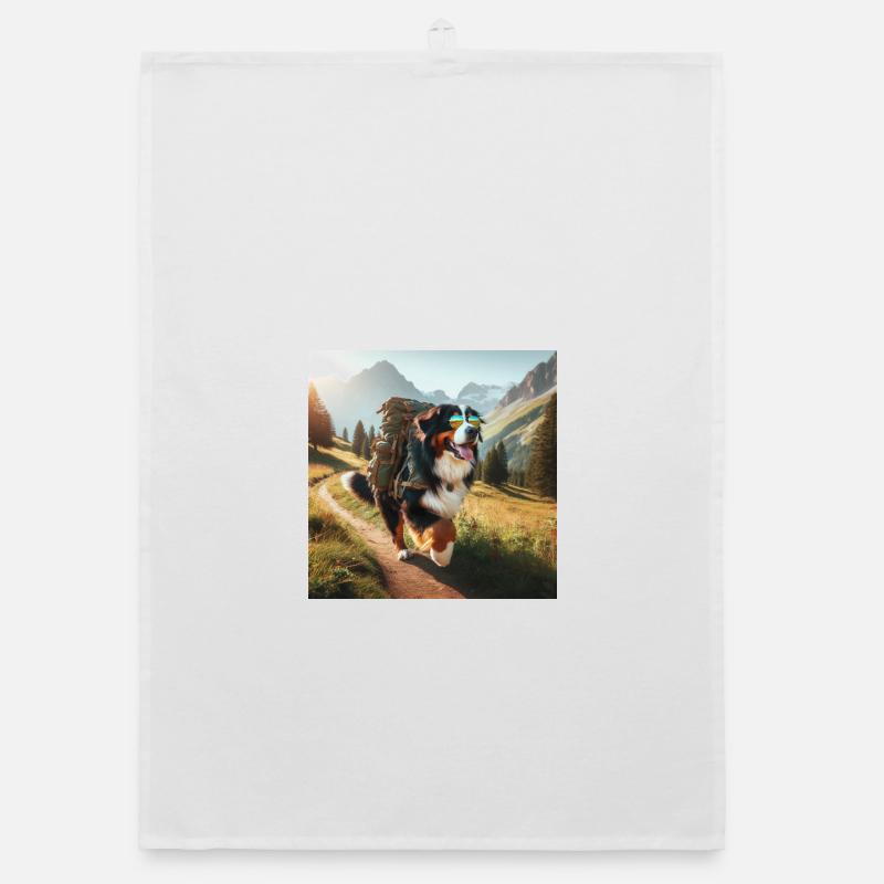Bernese mountain dog Organic dish towel