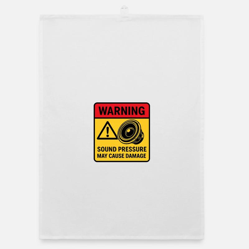 Audio Playback Warning Organic dish towel