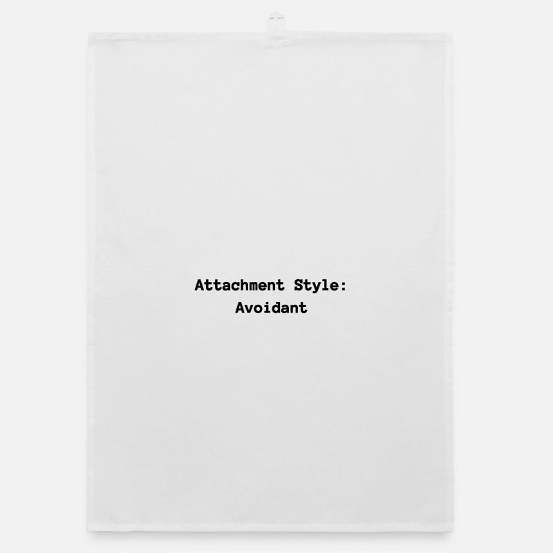 Attachment Style: Avoidant Organic dish towel