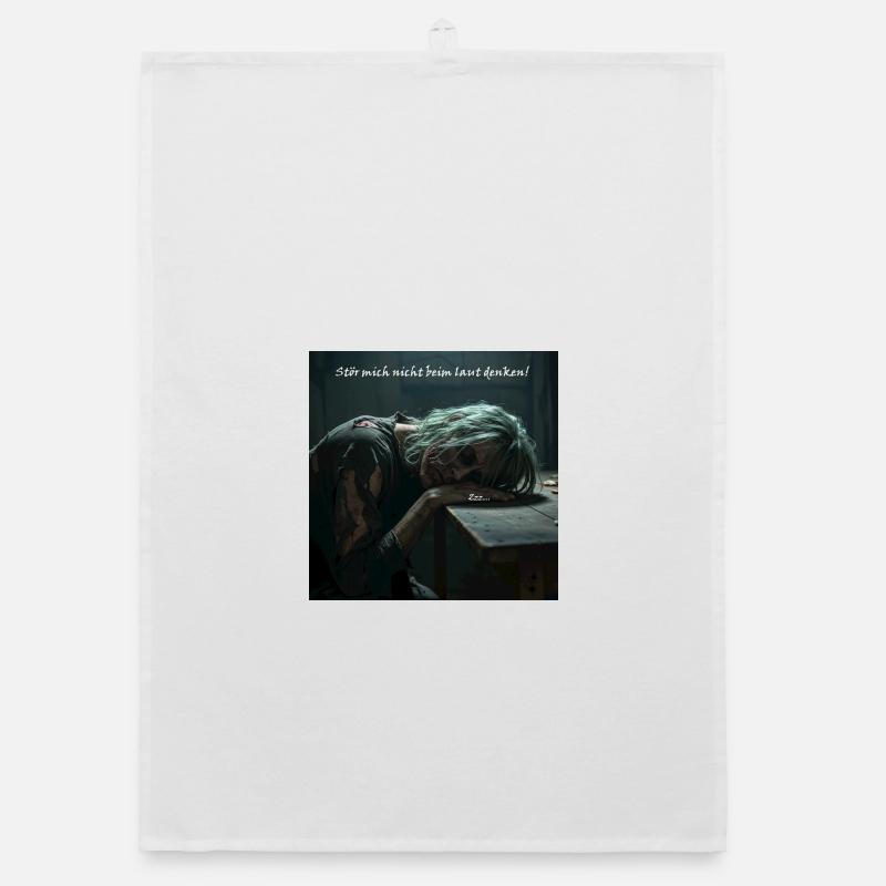 Don't interfere with thinking! Organic dish towel