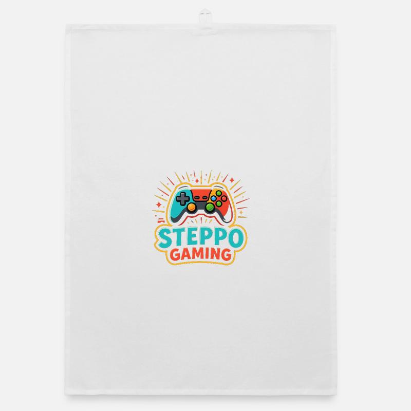 Steppo Gaming Controller Logo Organic Geschirrtuch