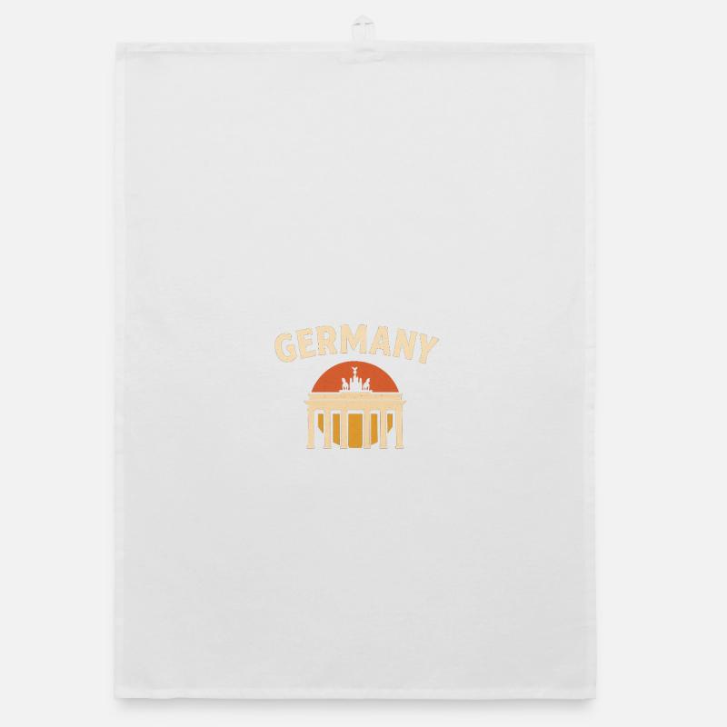 Germany Brandenburg Gate Sunset Organic dish towel