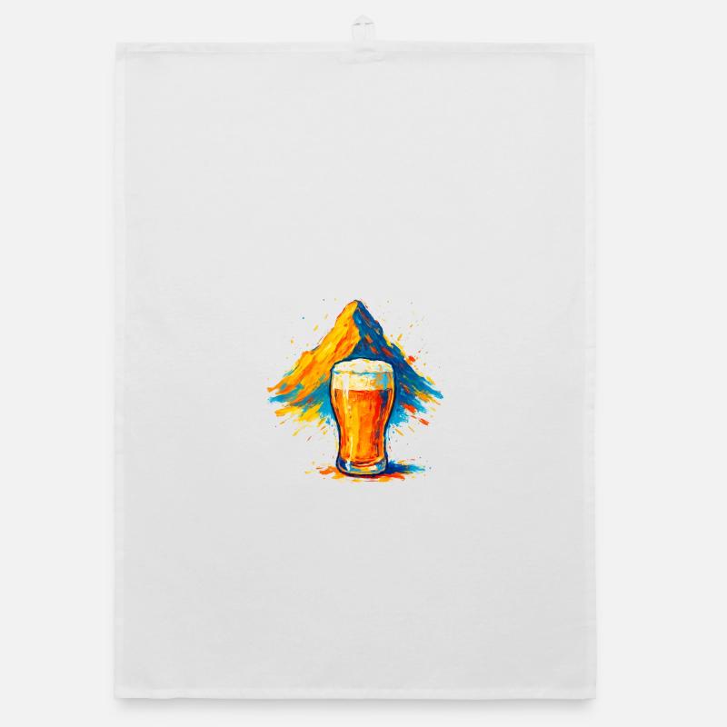 Biergipfel Farbexplosion Organic Geschirrtuch