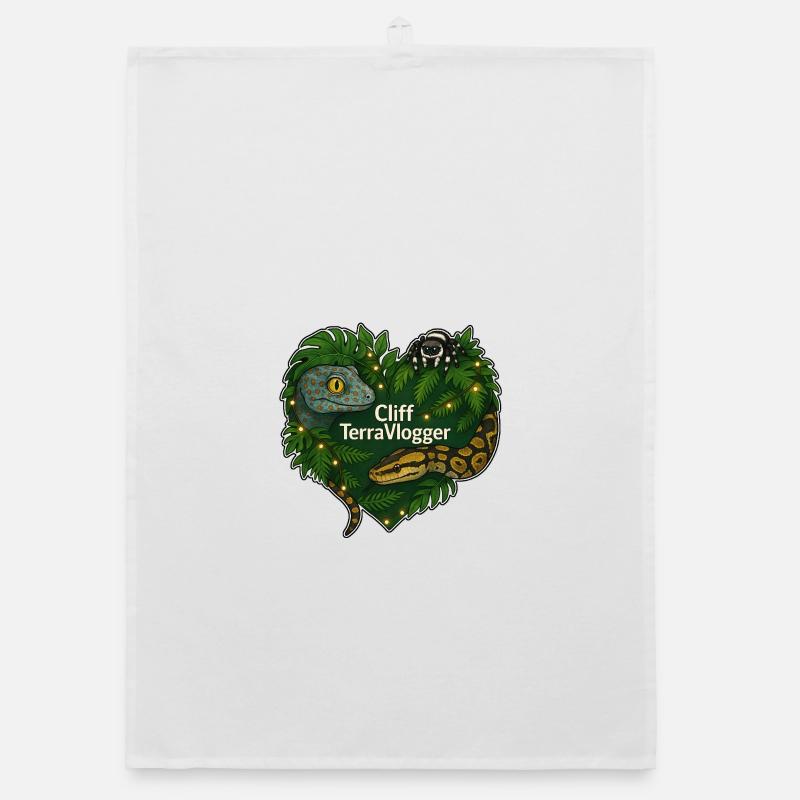 Cliff TerraVlogger Dschungel Herz Organic Geschirrtuch