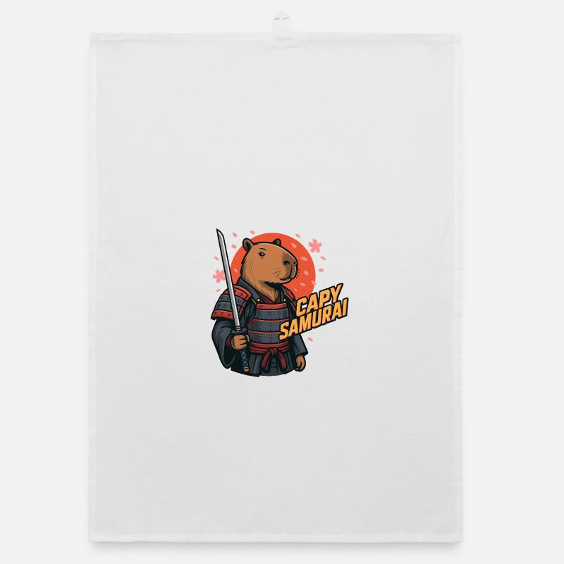 Capy Samurai – Zen Warrior Capybara 🐾
- Organic Geschirrtuch - Weiß