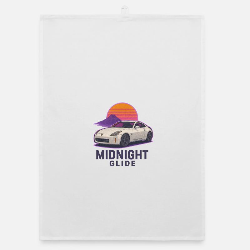 Midnight Glide Retro Sunset Auto Torchon bio