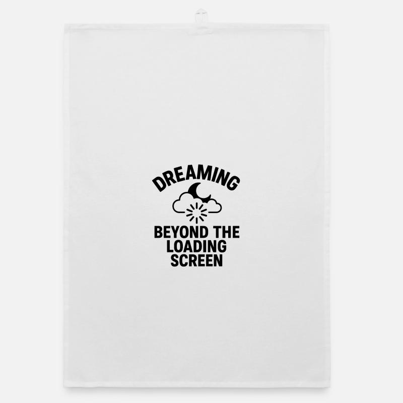 Dreaming Beyond Loading Screen Organic dish towel