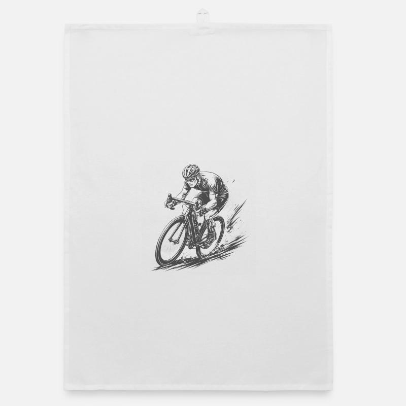 Vélo de route professionnel dans le style Comic Ink Torchon bio