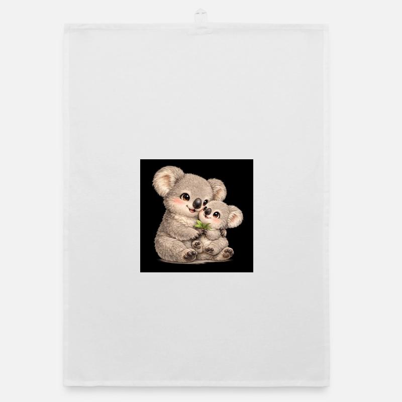 Maman Koala avec son bébé Torchon bio