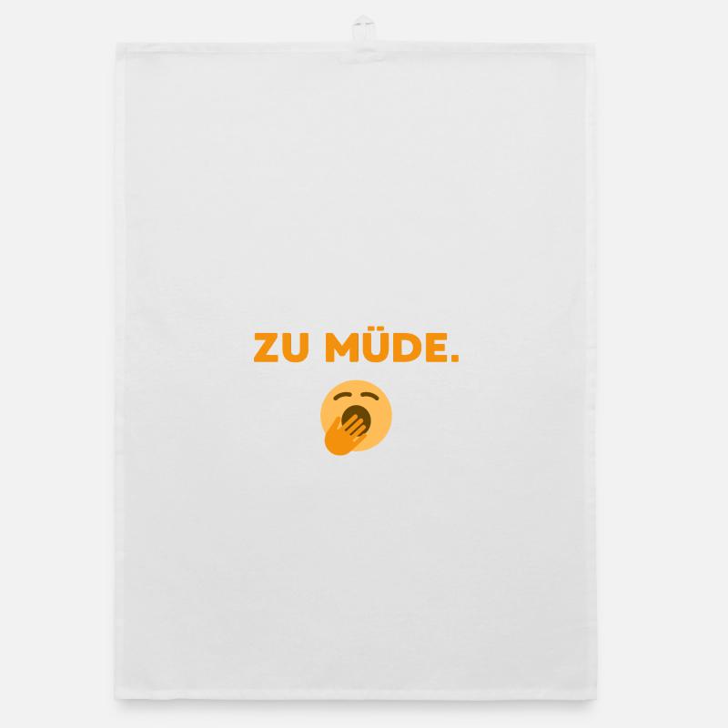 Zu Müde  Organic Geschirrtuch