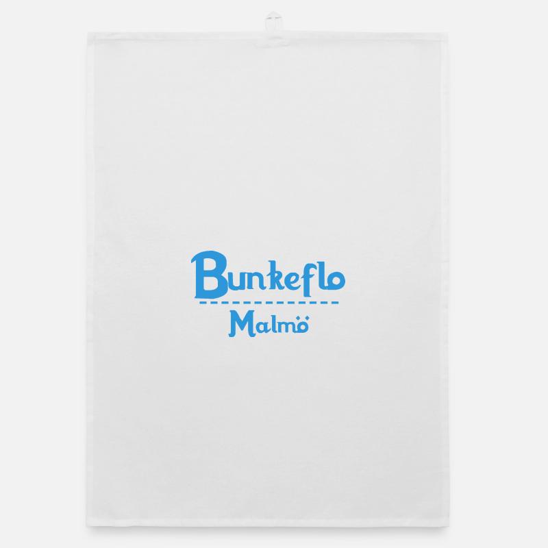 Centrum Malmö – Blue Text Design Organic dish towel