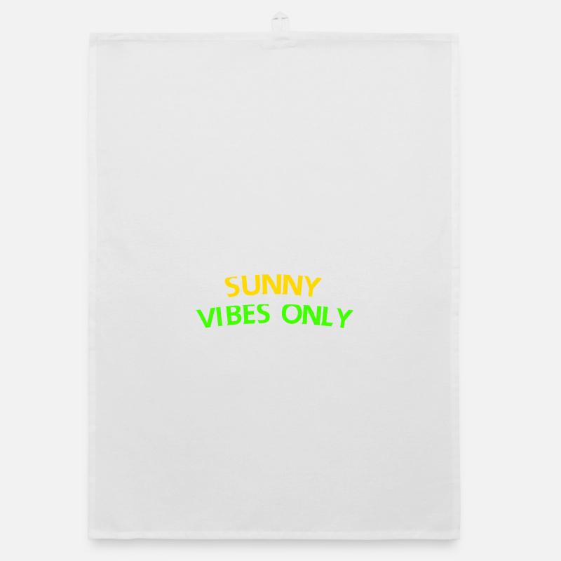 Sunny Vibes Only Typography Tee Organic dish towel