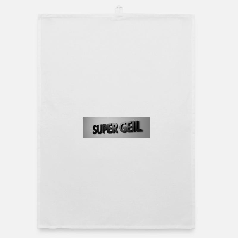 Super Geil 3D Font Organic dish towel