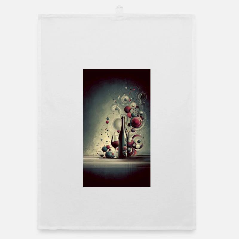 Wine 1 2 Organic dish towel