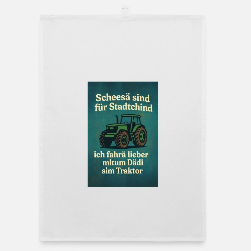 Tractor from Dädi Organic dish towel