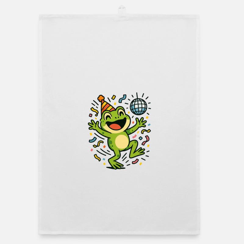 Party-Frosch Organic Geschirrtuch