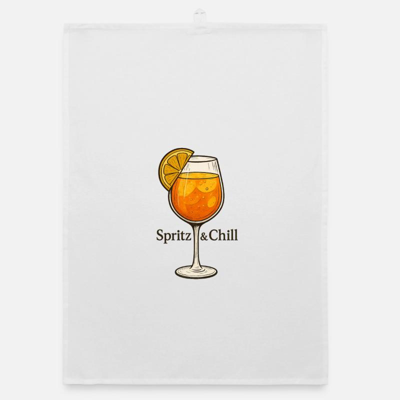 Spritz & Chill - Organic Geschirrtuch - Weiß