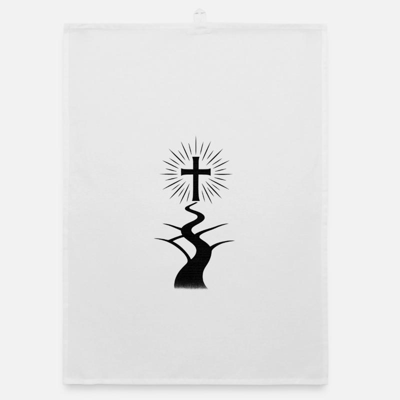 Cross Path / The Narrow Path Organic dish towel