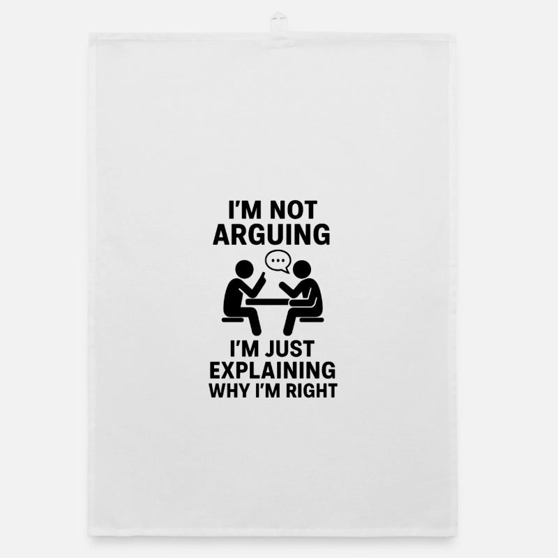 I'll just explain: I'm right Organic dish towel