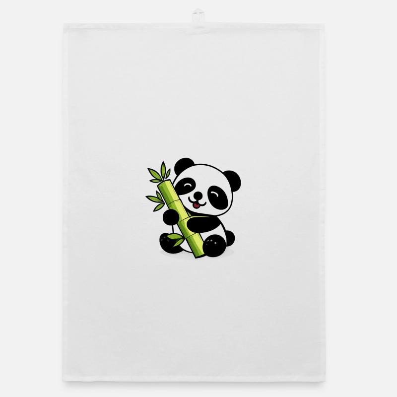 Panda Bambou Lime Doux Torchon bio