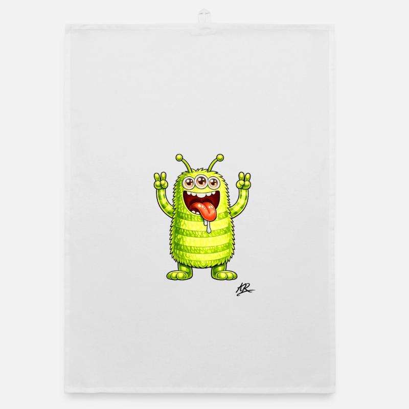 Monster neon bristle file Organic dish towel