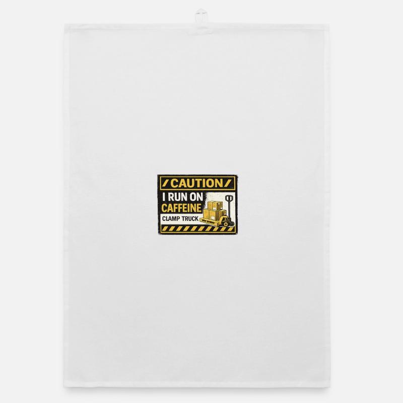 Koffeinbetriebener Gabelstapler-Patch Organic Geschirrtuch