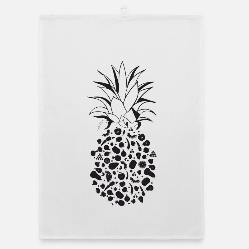 Fruits comme ananas Torchon bio
