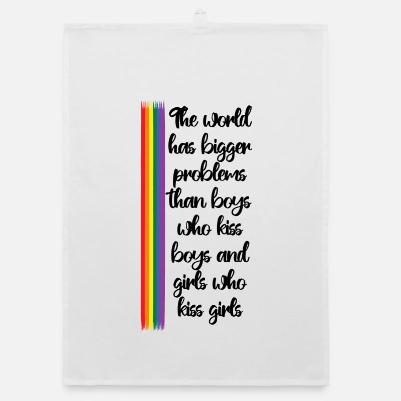 The world has bigger problems - LGBT Design Organic Geschirrtuch