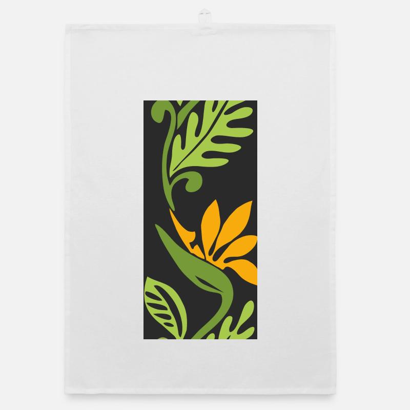 Phone patterns – Flower Power 2 Organic dish towel