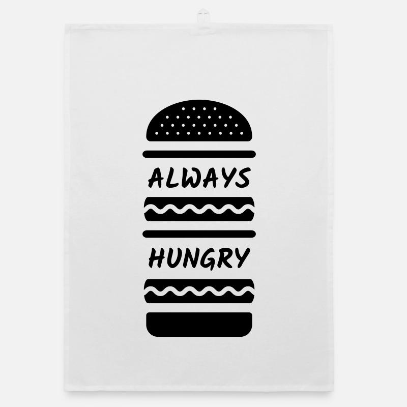 Always Hungry Burger Organic Geschirrtuch