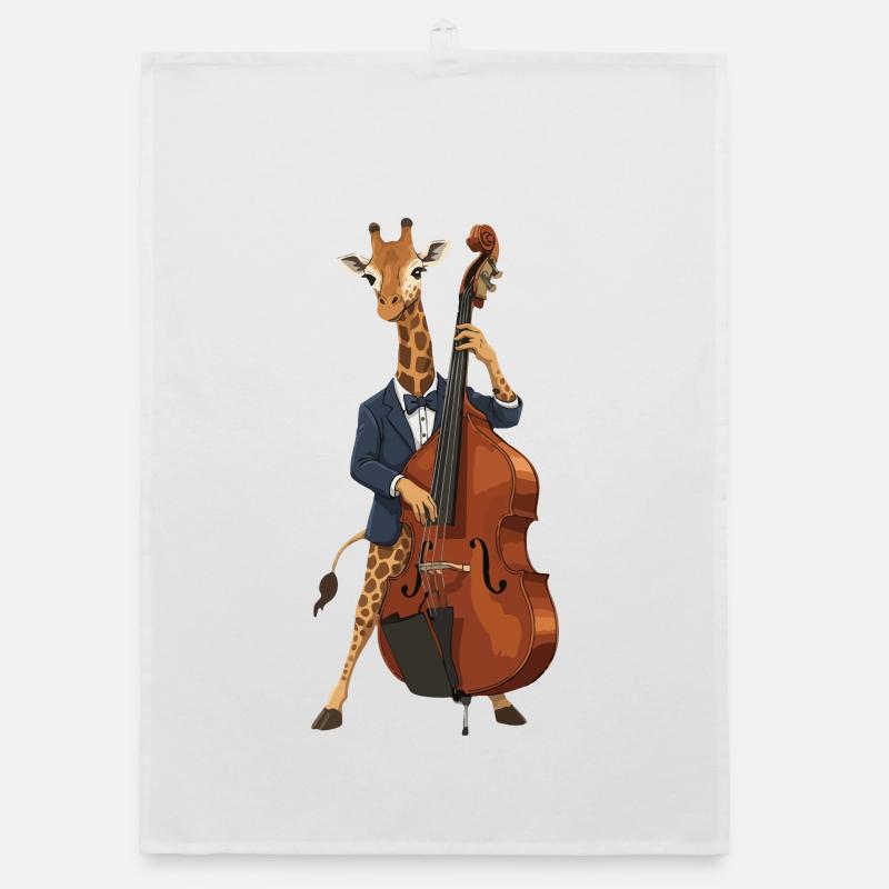 Giraffen-Jazz Organic Geschirrtuch