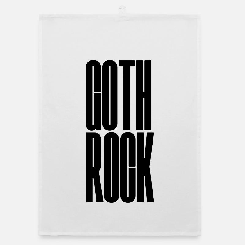 Goth Rock design de logo typographique audacieuse Torchon bio