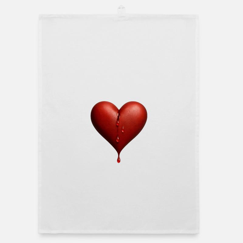 Weeping heart Organic dish towel