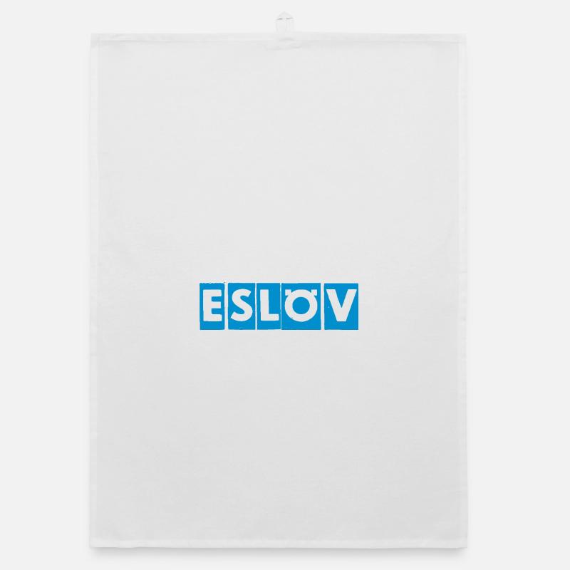 Eslöv City Silhouette Print Organic dish towel