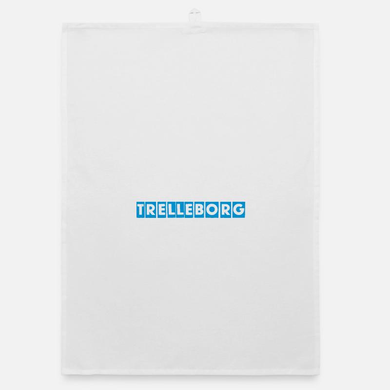 Trelleborg – Blue Text Design Organic dish towel